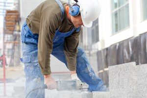 Worker on a construction site