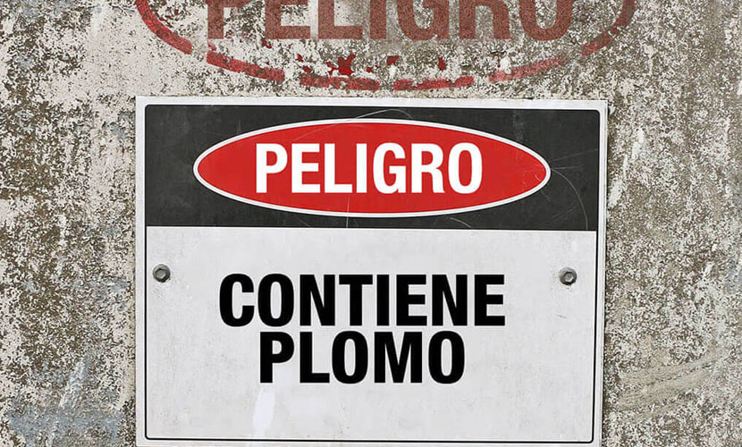 Cartel preventino por plomo