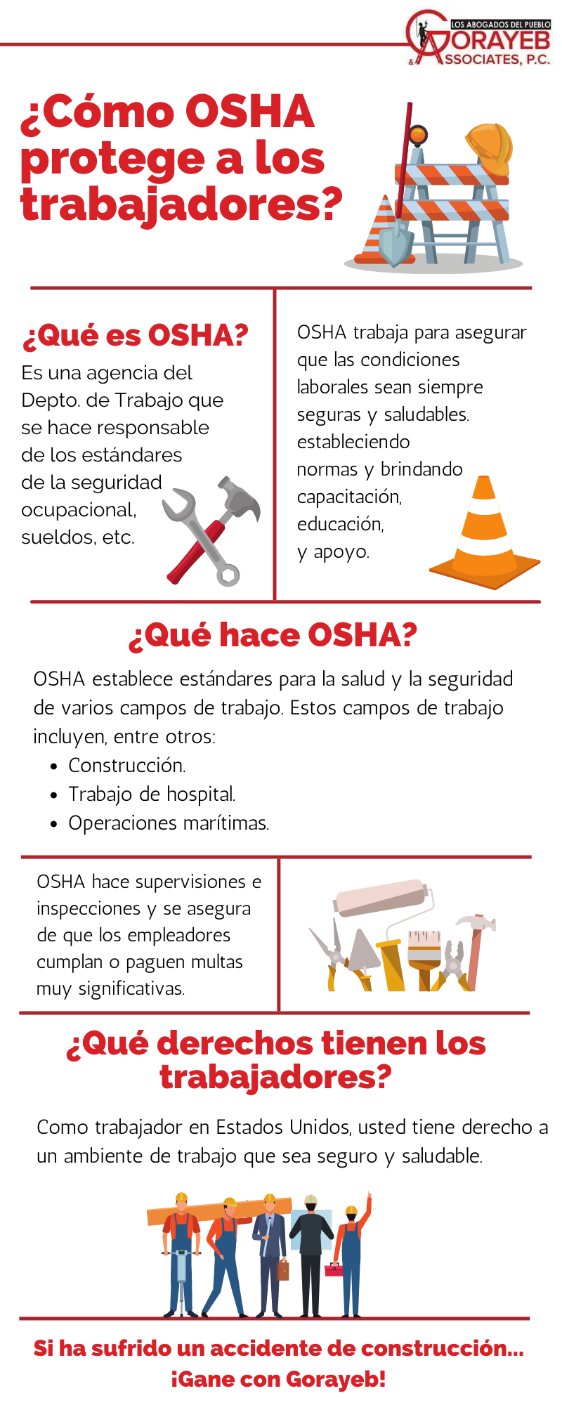 ¿Cómo protege OSHA a los trabajadores?