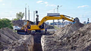 Accidente de trabajador con maquinaria para excavacion de zanjas
