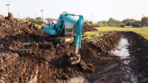 Lugares peligrosos en un sitio de construcción