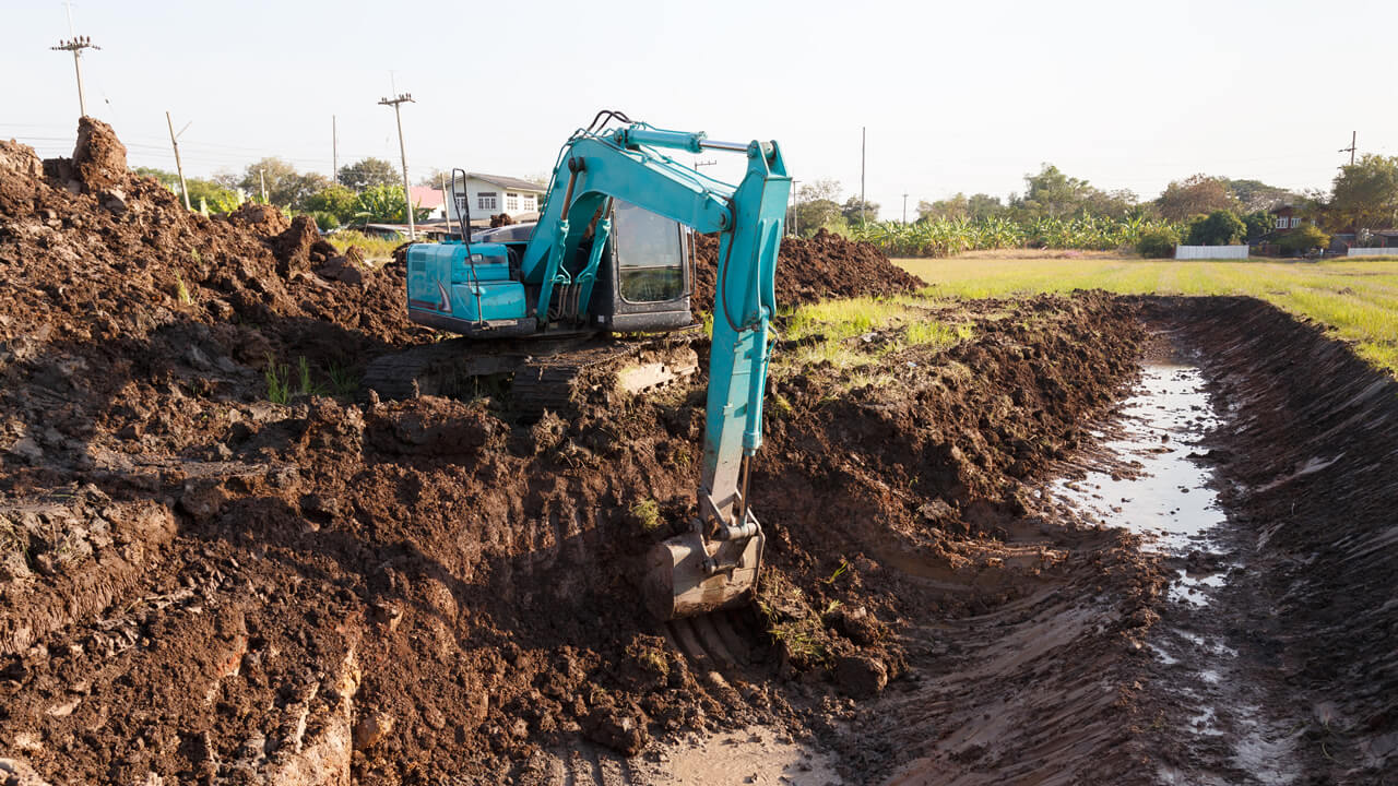 Lugares peligrosos en un sitio de construcción
