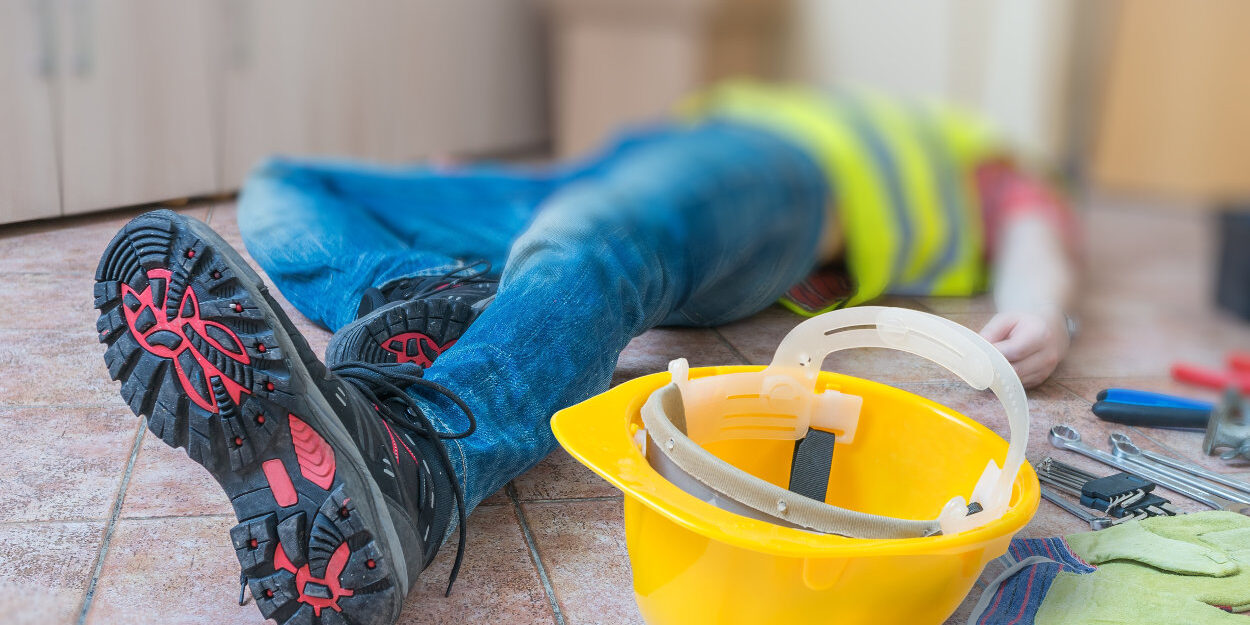 Trabajador lesionado en construcción