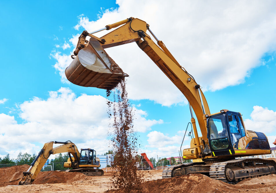 peligros-excavadora Excavadora en construcción
