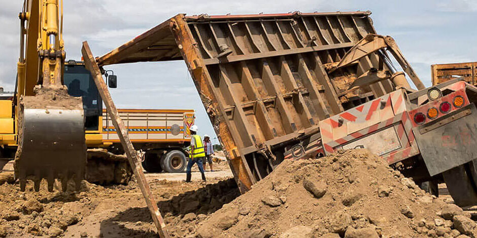 Truck in construction